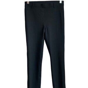 Quince Womens Small Petite Black Ponte Skinny Pull On Pants Stretch Minimalist